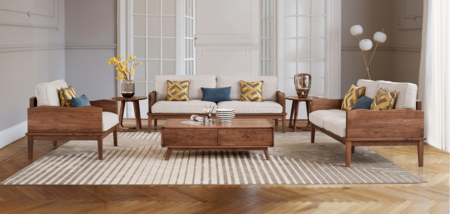 坤羽意式极简家居客厅沙发组合